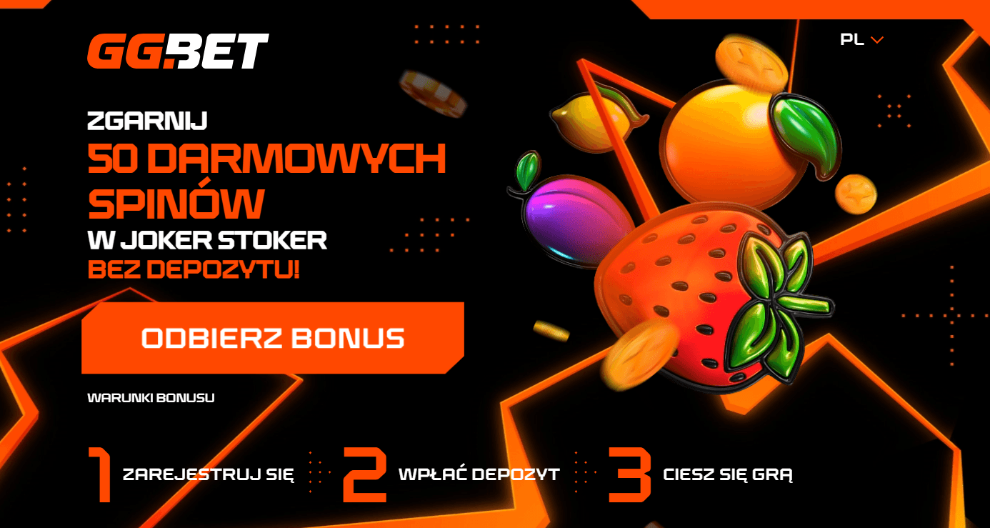 GGBet 50 darmowych spinow